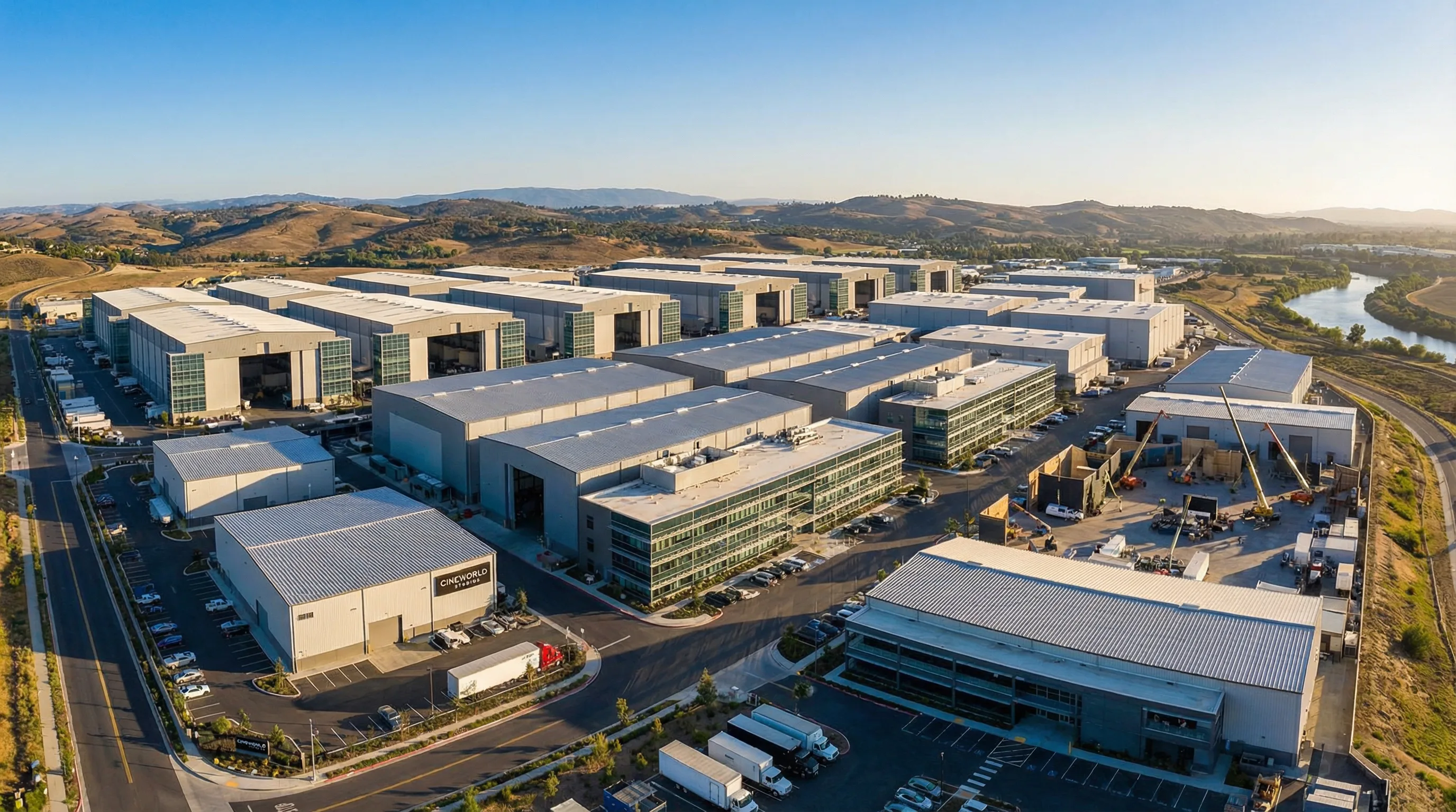 喷水 | 专业传媒创作平台 | 原创无限制全球影视制作基地航拍全景